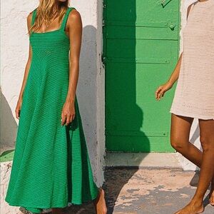 Mister Zimi Green Maxi Knitted Dress
